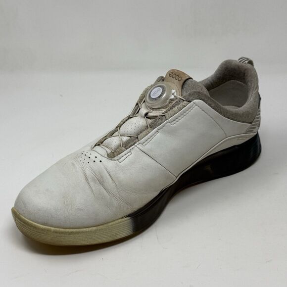ECCO S Three GoreTex Golf Shoes Mens 10 - 10.5 EU 44 White Leather Spikeless main image 6